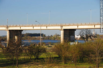 Puente en ruta 2 sobre el Río Negro. - Departamento de Soriano - URUGUAY. Foto No. 34803
