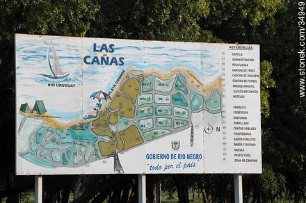 Plan of Las Cañas - Rio Negro - URUGUAY. Foto No. 34949