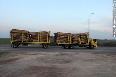 Timber truck - Rio Negro - URUGUAY. Photo #35289