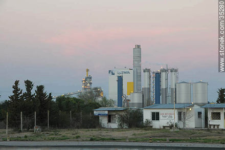 Planta de UPM al amanecer - Departamento de Río Negro - URUGUAY. Foto No. 35280