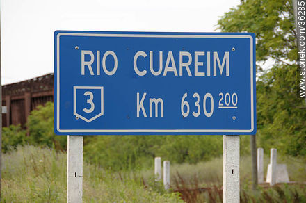 Ruta 3 Km 630. Río Cuareim. - Departamento de Artigas - URUGUAY. Foto No. 36285