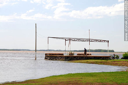 Rivera park is on the banks of the Uruguay river. - Artigas - URUGUAY. Foto No. 36325