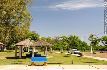 Rivera park is on the banks of the Uruguay river. - Artigas - URUGUAY. Foto No. 36324