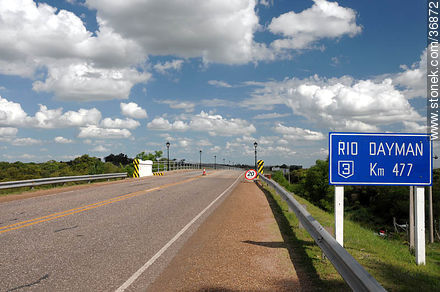 Río Daymán. ruta 3. - Departamento de Salto - URUGUAY. Foto No. 36872