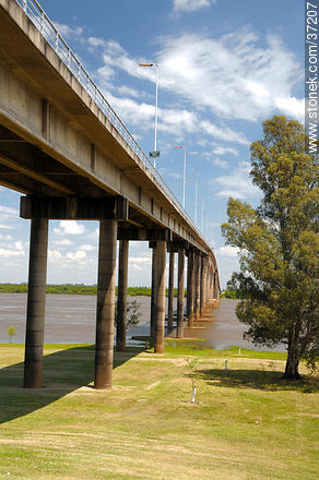 Puente internacional Gral. Artigas entre Paysandú (UY) y Colón (ARG) - Departamento de Paysandú - URUGUAY. Foto No. 37207