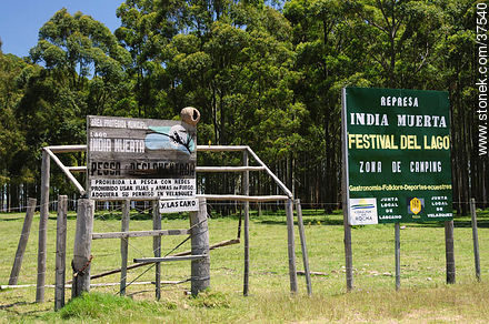 Presa de India Muerta. Zona de Camping. - Departamento de Rocha - URUGUAY. Foto No. 37540