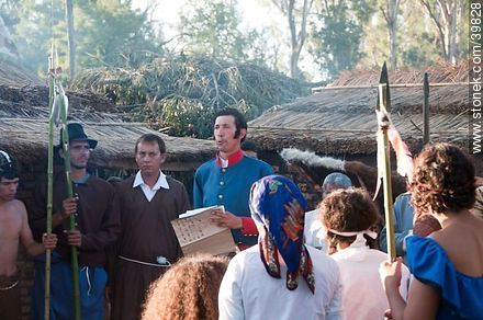 Artigas en el reparto de tierras - Departamento de Tacuarembó - URUGUAY. Foto No. 39828