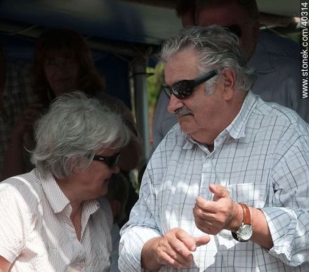 President Mujica and Senator Topolanski - Tacuarembo - URUGUAY. Photo #40314