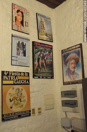 Museo de la Tradición. Afiches de ediciones pasadas de la fiesta de la Patria Gaucha. - Departamento de Tacuarembó - URUGUAY. Foto No. 40349