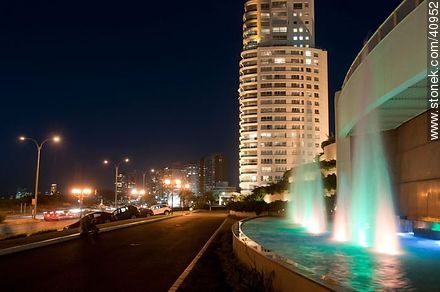 Fountain in Conrad Hotel - Punta del Este and its near resorts - URUGUAY. Photo #40952