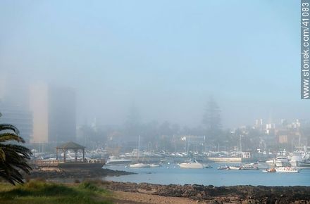 Fog in the Harbour. - Punta del Este and its near resorts - URUGUAY. Foto No. 41083