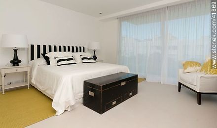 Dormitorio de residencia de verano puntaesteño - Punta del Este y balnearios cercanos - URUGUAY. Foto No. 41869