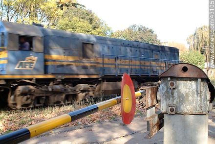 Locomotora en Peñarol - Departamento de Montevideo - URUGUAY. Foto No. 43105