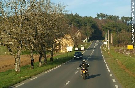 Route D704 and D703. Route de l'Abbé Breuil - Region of Aquitaine - FRANCE. Photo #43145