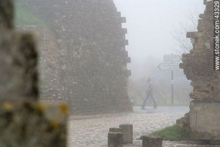 Citadel of Brouage in the fog - Region of Poitou-Charentes - FRANCE. Photo #43329