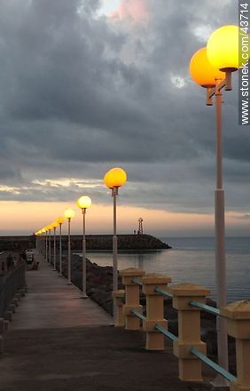 Port of Piriapolis at dusk - Department of Maldonado - URUGUAY. Photo #43714