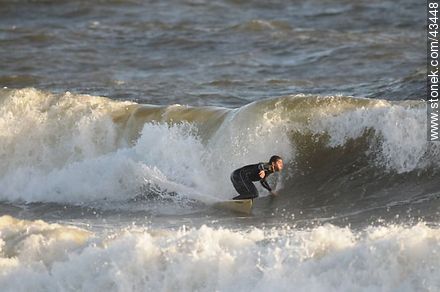 Surfer riding the waves. - Department of Maldonado - URUGUAY. Photo #43448