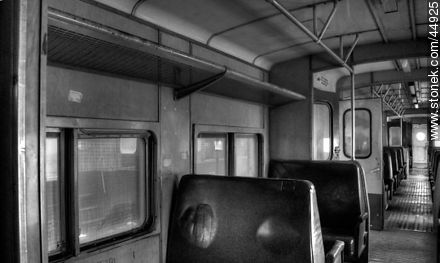 Inside an old railway wagon -  - MORE IMAGES. Foto No. 44925
