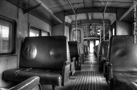 Inside an old railway wagon -  - MORE IMAGES. Foto No. 44922
