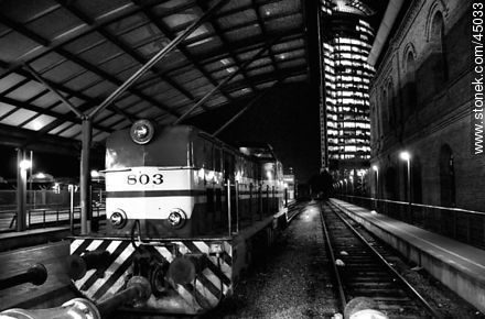 Railroad in Central Station in Montevideo -  - MORE IMAGES. Photo #45033