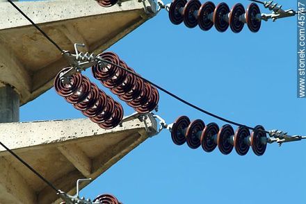 Cables de alta tensión - Departamento de Canelones - URUGUAY. Foto No. 45747