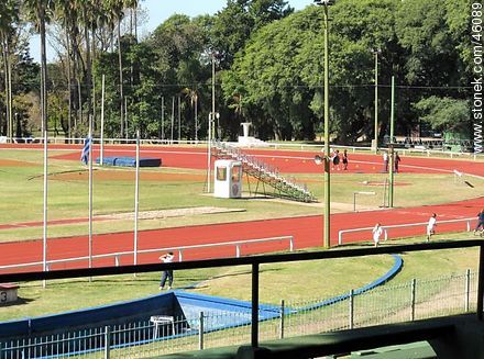 Pista de Atletismo Darwin Piñeirúa en el Parque Batlle - Departamento de Montevideo - URUGUAY. Foto No. 46089