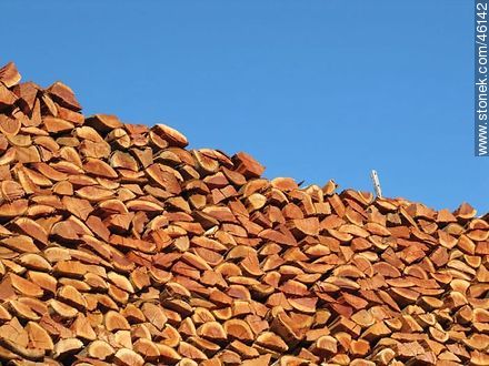 Stacked firewood. -  - MORE IMAGES. Photo #46142
