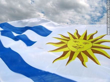 Uruguayan flag -  - MORE IMAGES. Photo #46306