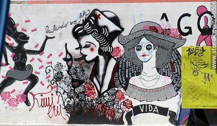 Graffiti - Department of Montevideo - URUGUAY. Photo #46506