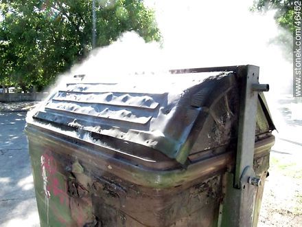 Contenedor de residuos sofocado. -  - URUGUAY. Foto No. 46452