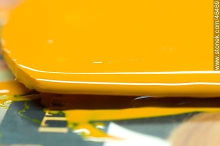 Yellow printing ink -  - MORE IMAGES. Photo #46469