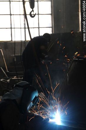 Electric welding - Department of Montevideo - URUGUAY. Photo #46654
