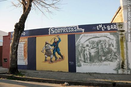Mural in the city of Rosario - Department of Colonia - URUGUAY. Foto No. 46727