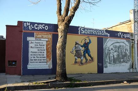 Mural in the city of Rosario - Department of Colonia - URUGUAY. Photo #46726