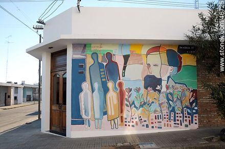 Mural in the city of Rosario - Department of Colonia - URUGUAY. Photo #46725
