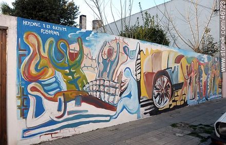 Mural in the city of Rosario - Department of Colonia - URUGUAY. Foto No. 46723