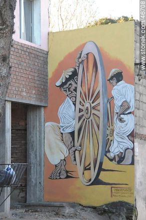 Mural in the city of Rosario - Department of Colonia - URUGUAY. Photo #46708