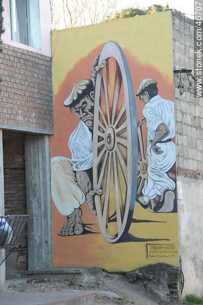 Mural in the city of Rosario - Department of Colonia - URUGUAY. Photo #46707