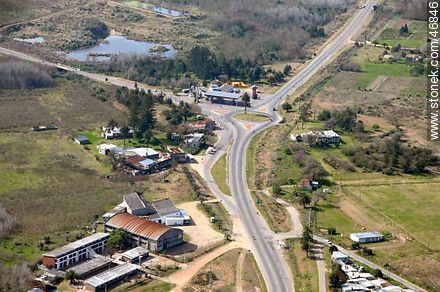 Roundabout Route 7 and Route 84. - Department of Canelones - URUGUAY. Photo #46846