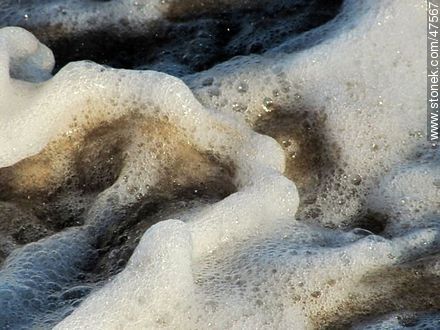 Foam on the shore -  - MORE IMAGES. Photo #47567