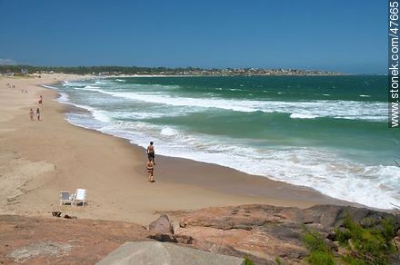 Playa San Francisco un día ventoso - Departamento de Maldonado - URUGUAY. Foto No. 47665