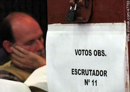 Estudio de votos observados en la Junta Electoral. Hora de descanso. -  - IMÁGENES VARIAS. Foto No. 47763