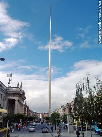 Monumento de la Luz. Spire de Dublín en la calle O'Connell - ireland - ISLAS BRITÁNICAS. Foto No. 48748