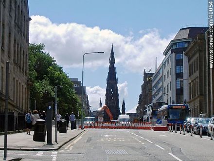 Walter Scott monument. St. Davis Street. - Scotland - BRITISH ISLANDS. Photo #49054