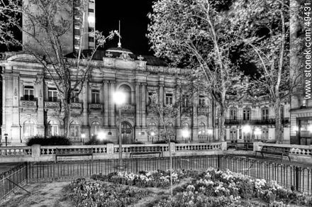 Teatro Ateneo de Montevideo and Pedagogical Museum from Plaza Cagancha - Department of Montevideo - URUGUAY. Photo #49431