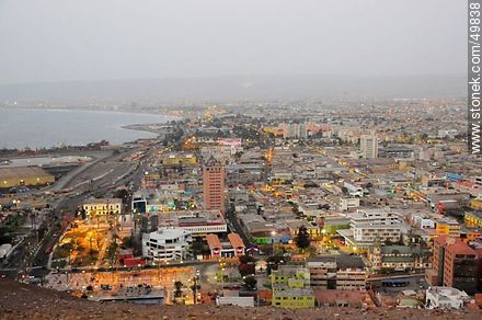 View of Arica at dusk - Chile - Others in SOUTH AMERICA. Photo #49838