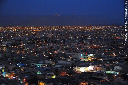 Aerial night view from the Morro de Arica. - Chile - Others in SOUTH AMERICA. Photo #49819