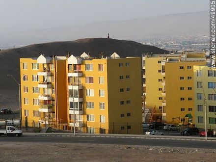 Buildings of Mirador del Pacífico population. Fuerte Ciudadela hill - Chile - Others in SOUTH AMERICA. Photo #49905