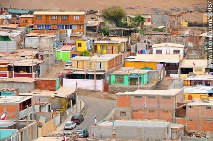 Houses between Morro de Arica and Cerro de la Cruz - Chile - Others in SOUTH AMERICA. Photo #50067