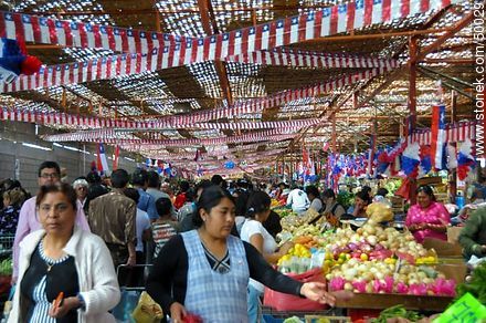 The market Asoagro adorned because of the celebrations for the bicentenary of Chilean independence. - Chile - Others in SOUTH AMERICA. Photo #50029